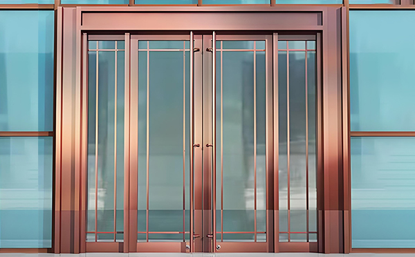 柯坪玻璃地弹门